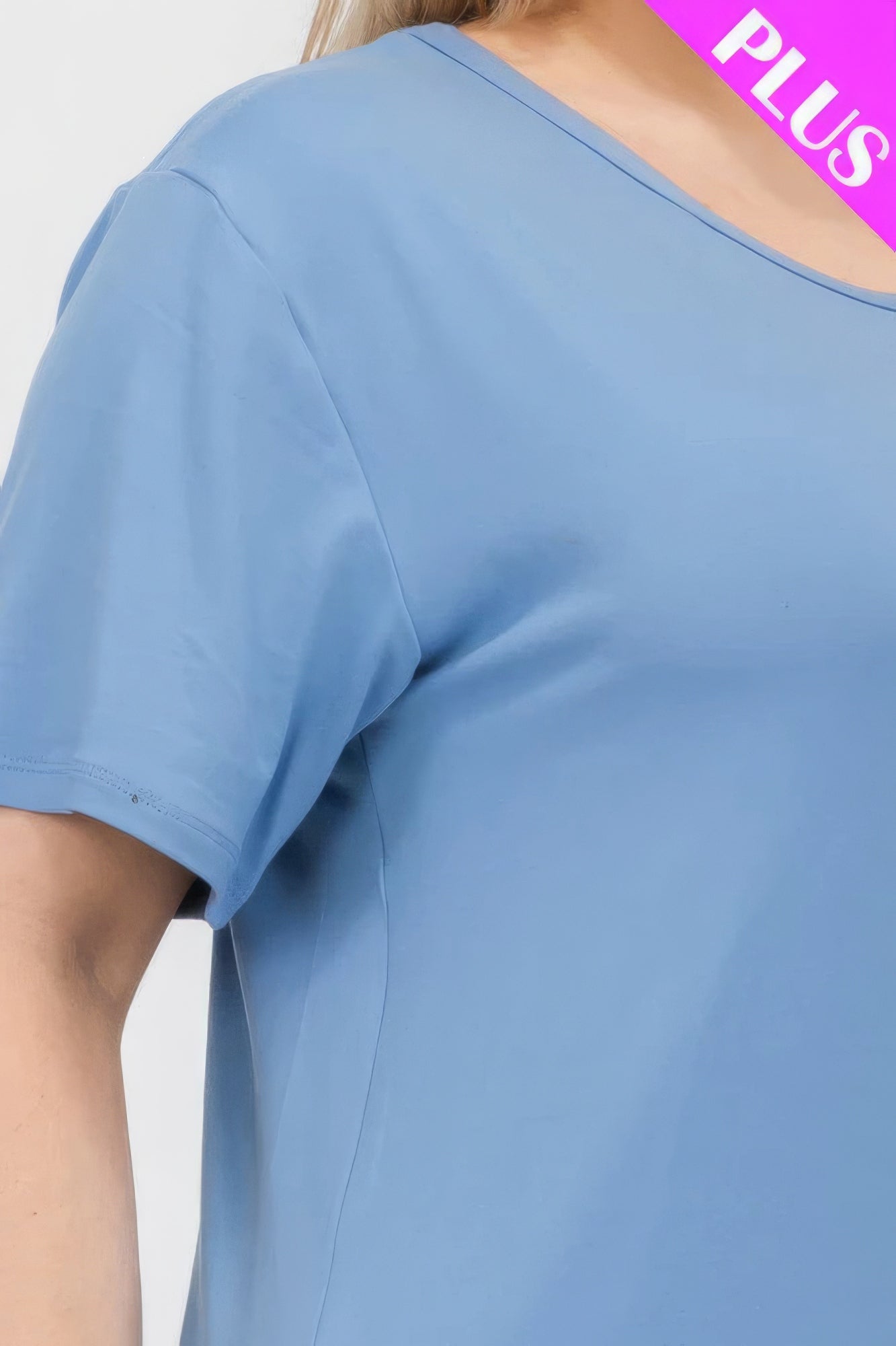 Plus Size Basic Short Sleeve T-shirt JoySkyBoutique