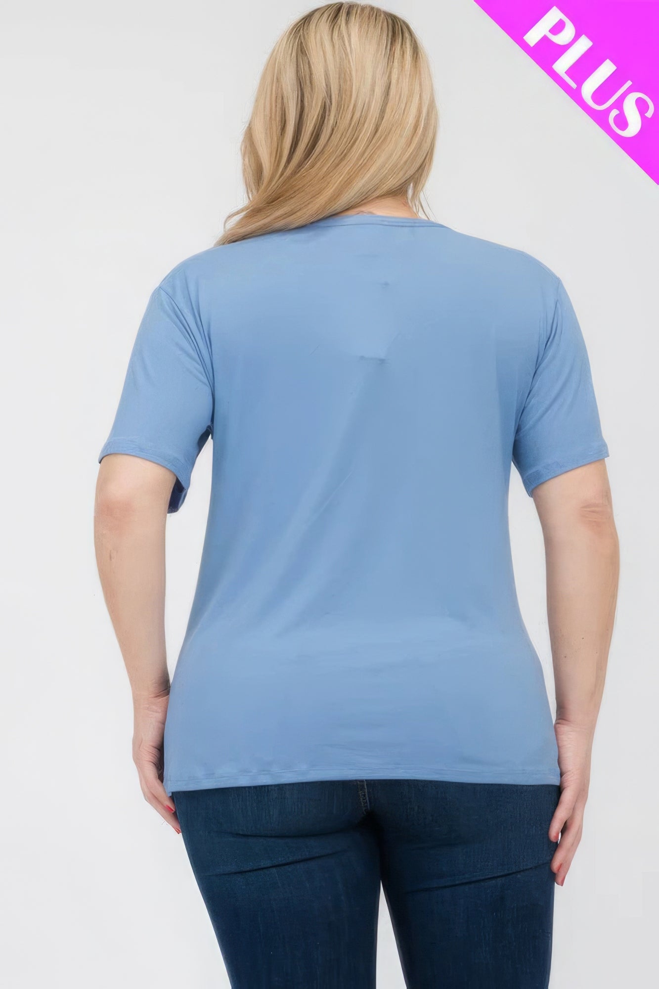 Plus Size Basic Short Sleeve T-shirt JoySkyBoutique