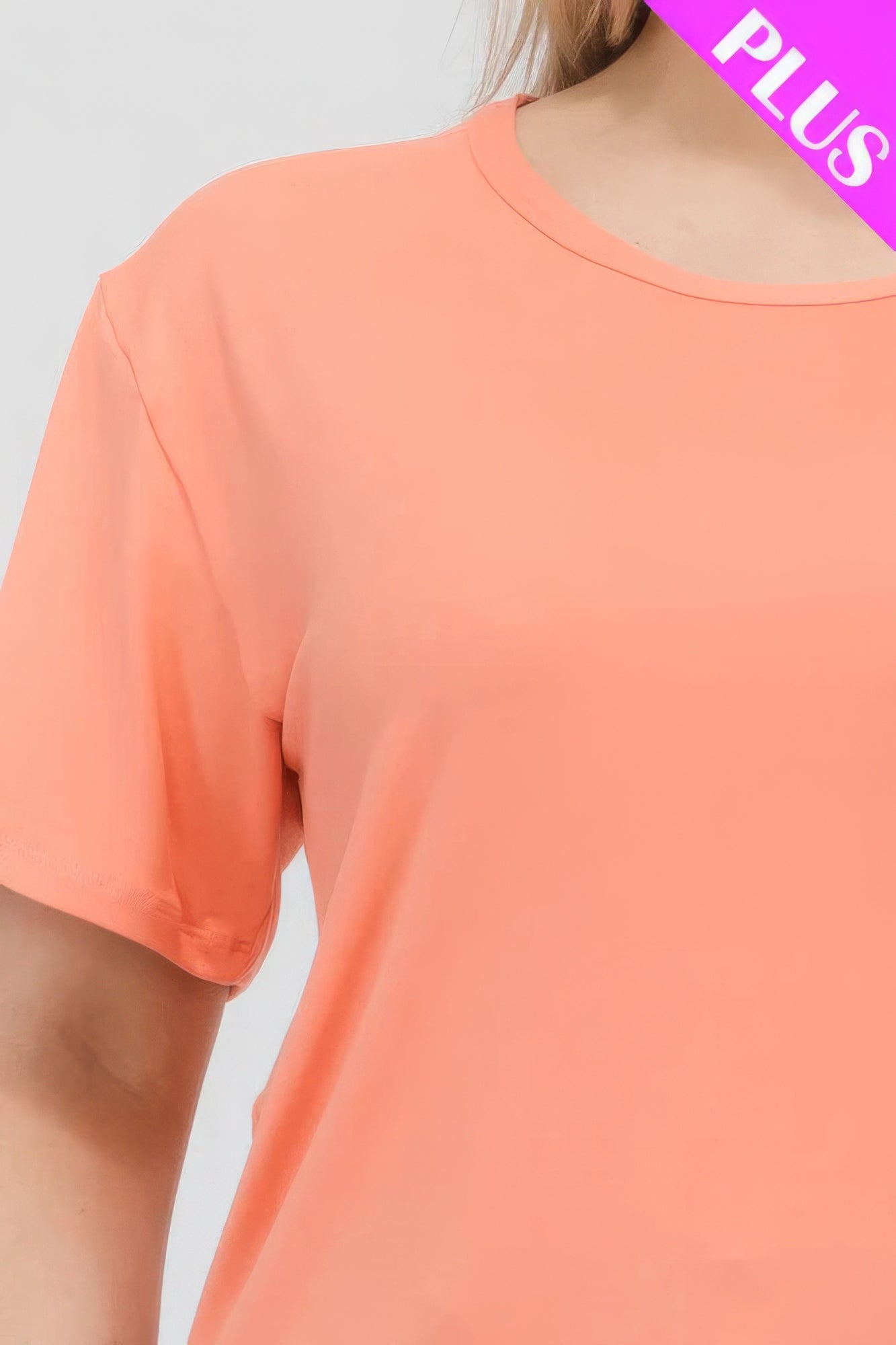 Plus Size Basic Short Sleeve T-shirt JoySkyBoutique