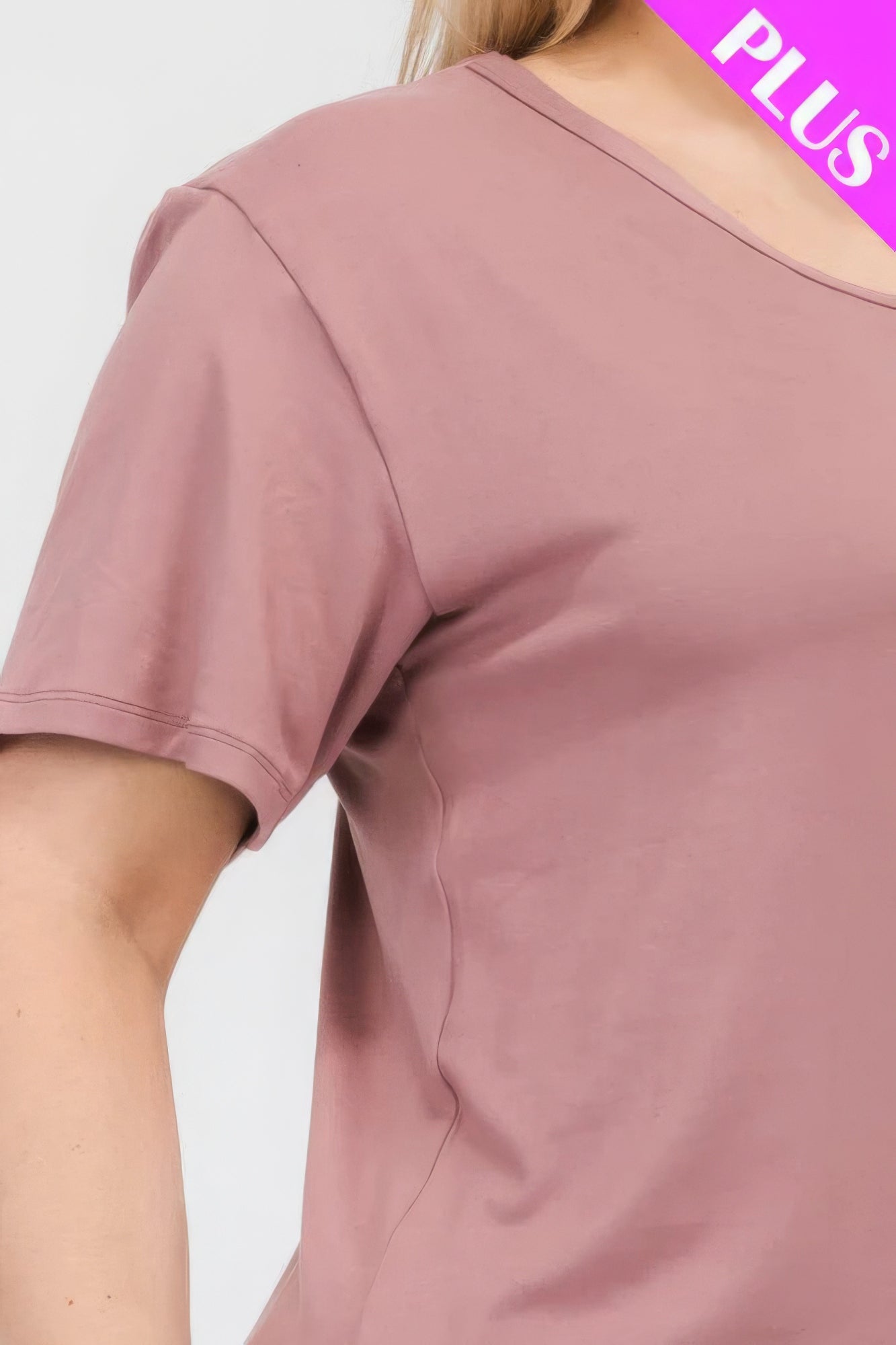 Plus Size Basic Short Sleeve T-shirt JoySkyBoutique