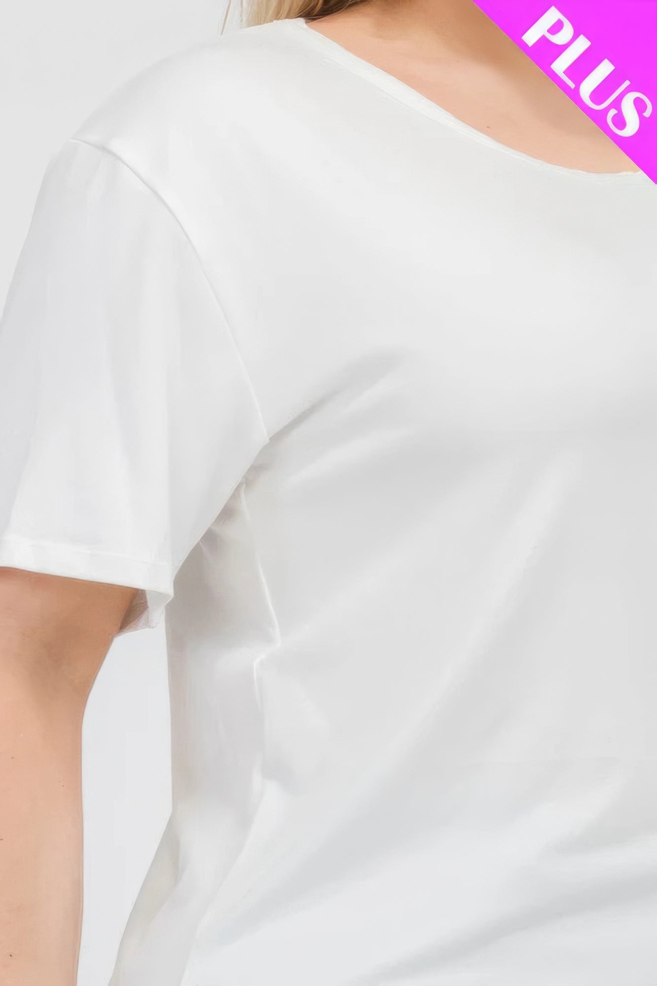 Plus Size Basic Short Sleeve T-shirt JoySkyBoutique
