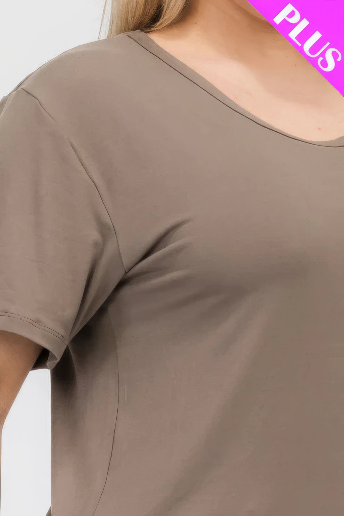Plus Size Basic Short Sleeve T-shirt JoySkyBoutique