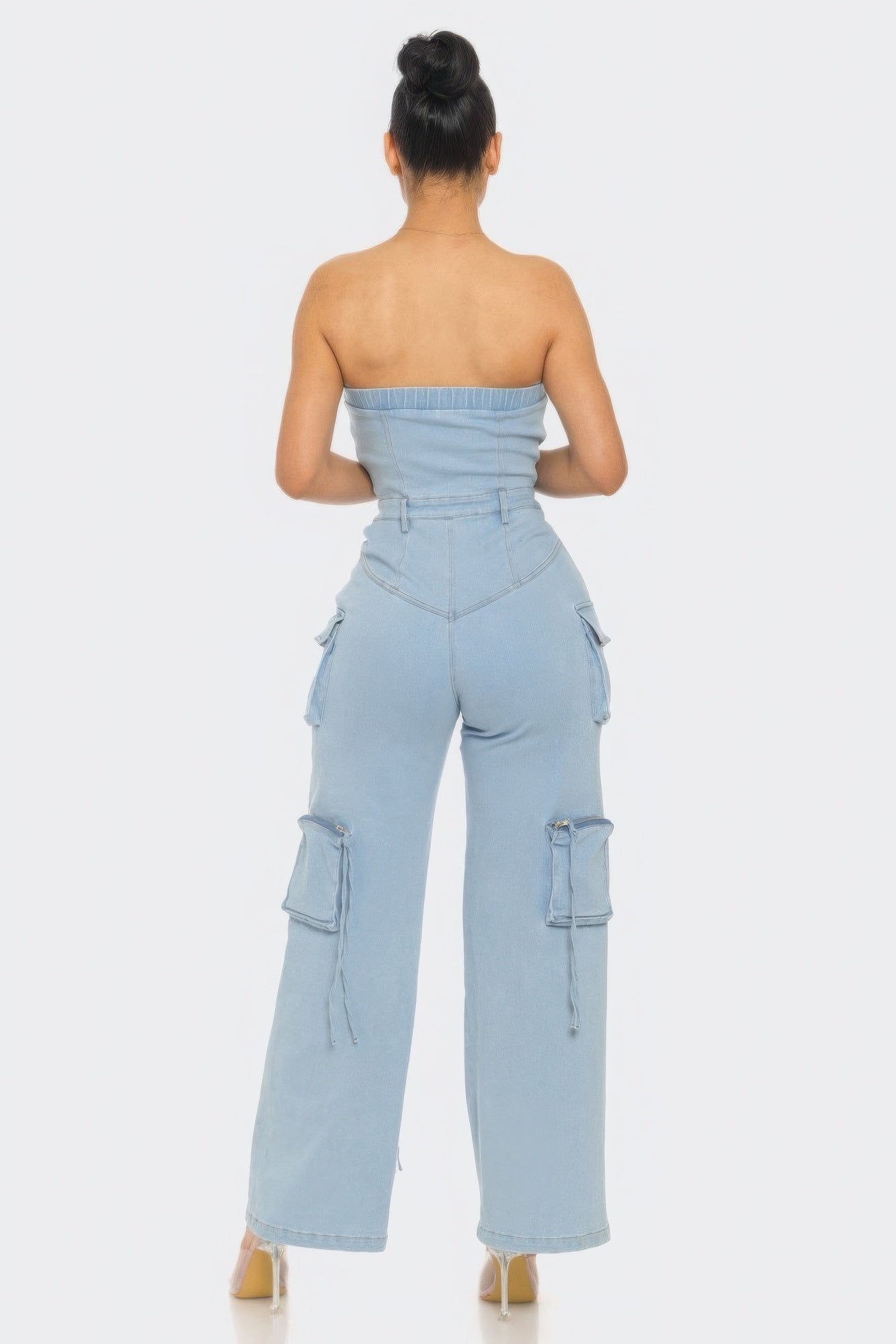 Stretch Denim Jumpsuit JoySkyBoutique