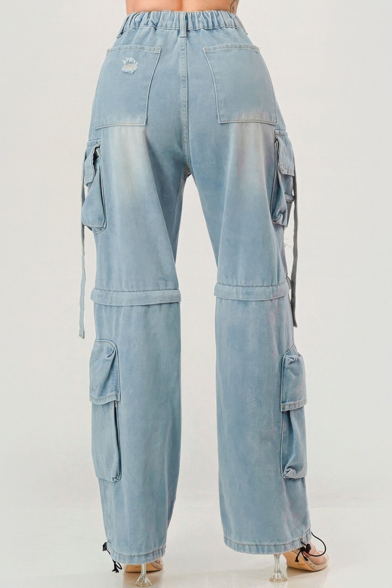 Denim Cargo Jeans JoySkyBoutique