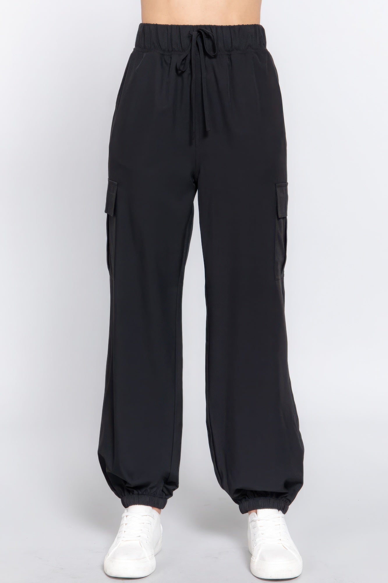 Light Weight Stretch Woven Cargo Jogger Pants JoySkyBoutique