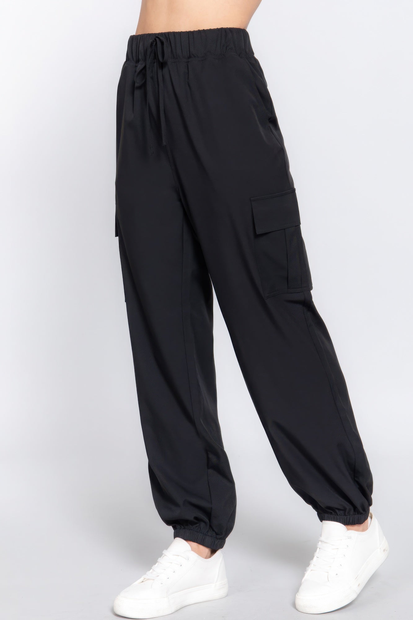 Light Weight Stretch Woven Cargo Jogger Pants JoySkyBoutique