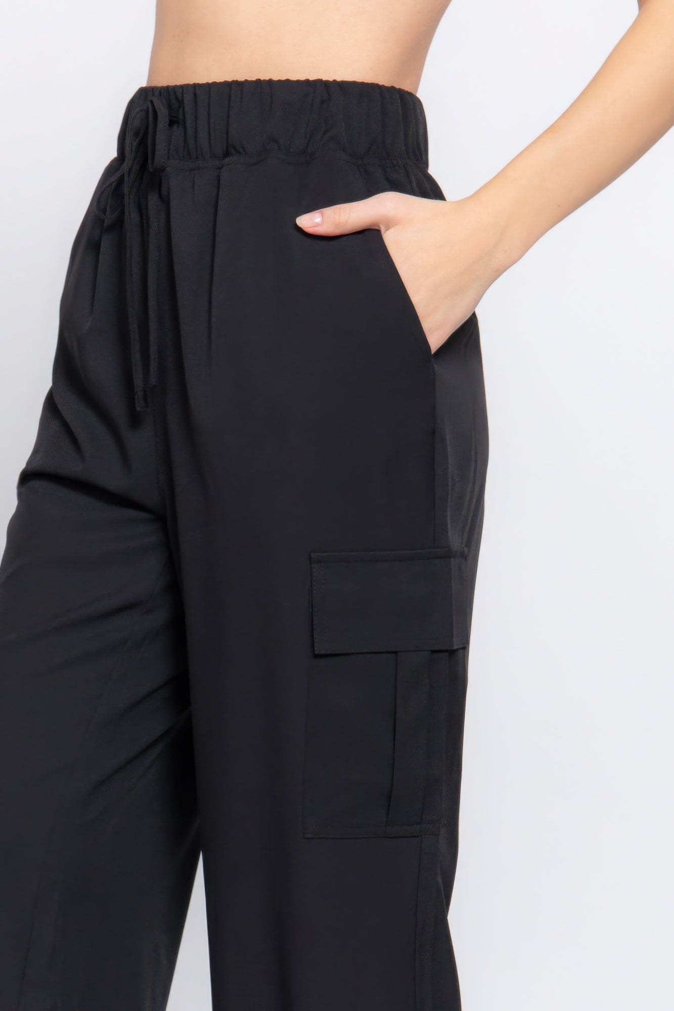 Light Weight Stretch Woven Cargo Jogger Pants JoySkyBoutique