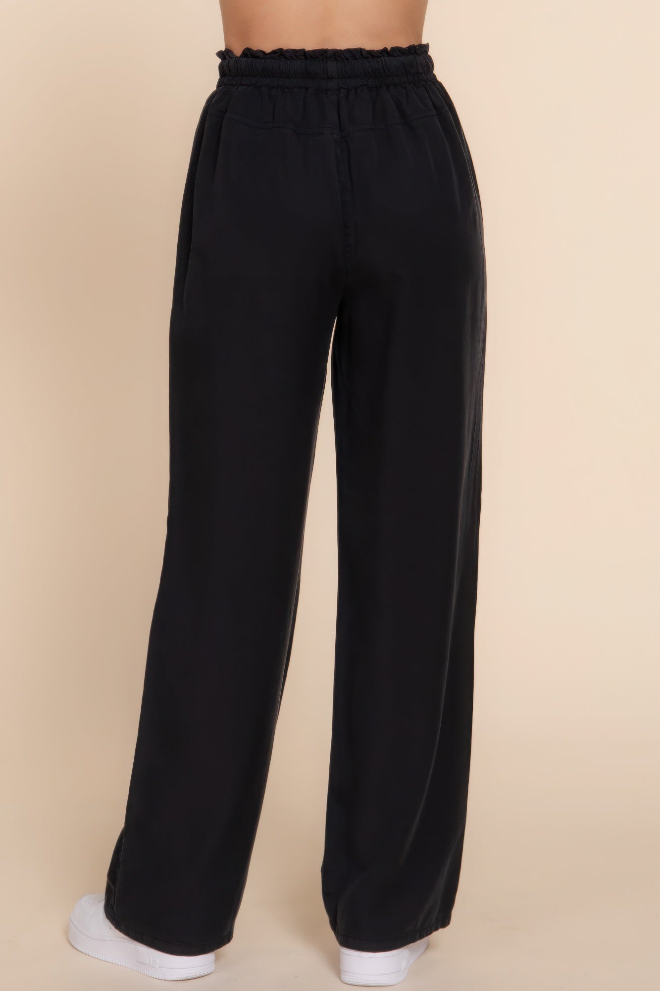 Elastic Waist Tencel Long Pants JoySkyBoutique