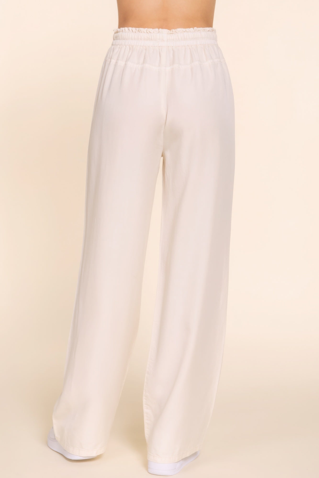 Elastic Waist Tencel Long Pants JoySkyBoutique