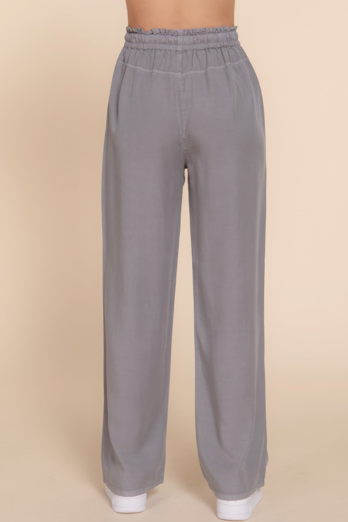 Elastic Waist Tencel Long Pants JoySkyBoutique