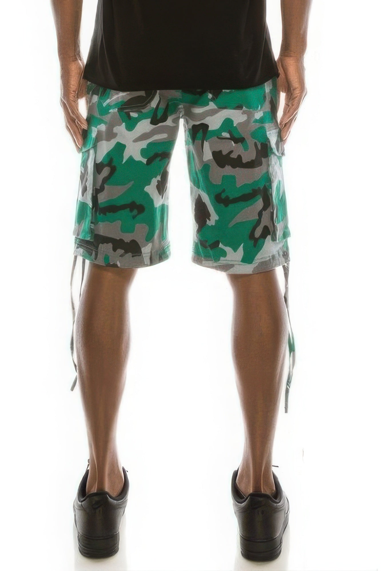 Men's Camo Belted Cargo Shorts JoySkyBoutique