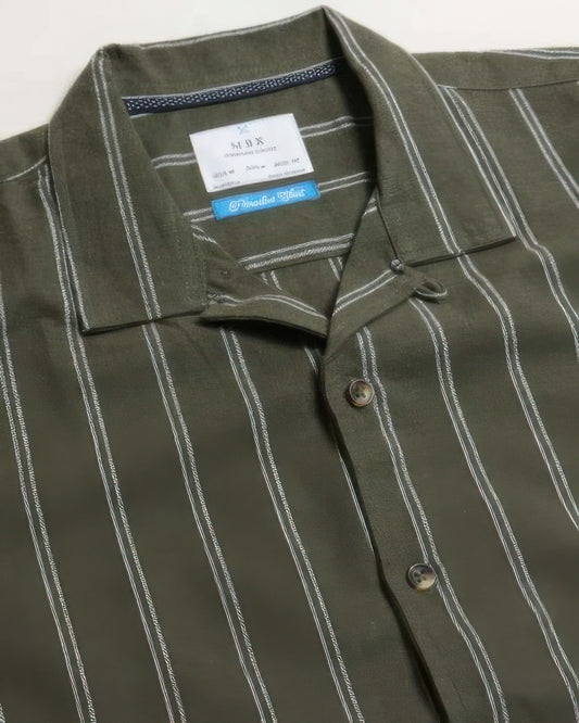 Stripe camp shirt JoySkyBoutique