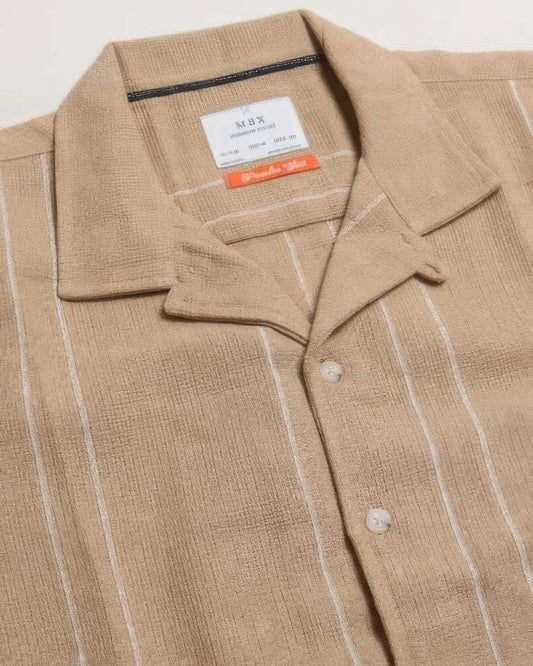 Stripe camp shirt JoySkyBoutique