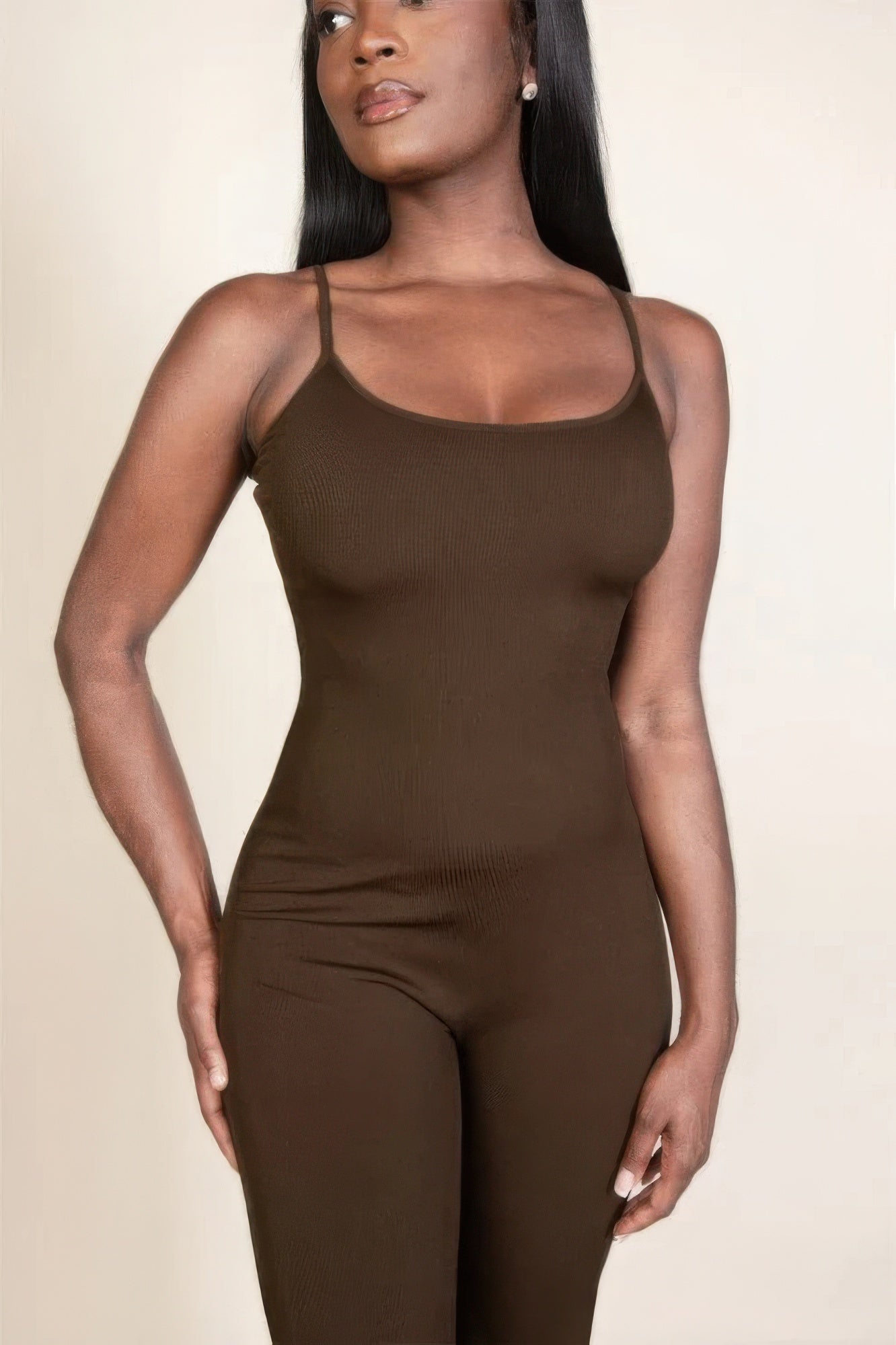 Ribbed sleeveless wide leg jumpsuit JoySkyBoutique