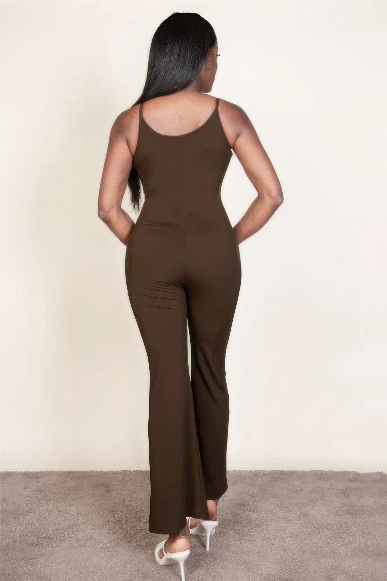 Ribbed sleeveless wide leg jumpsuit JoySkyBoutique