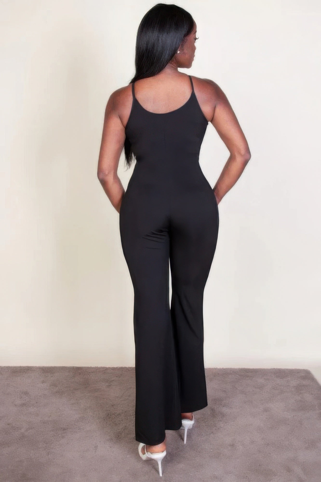 Ribbed sleeveless wide leg jumpsuit JoySkyBoutique