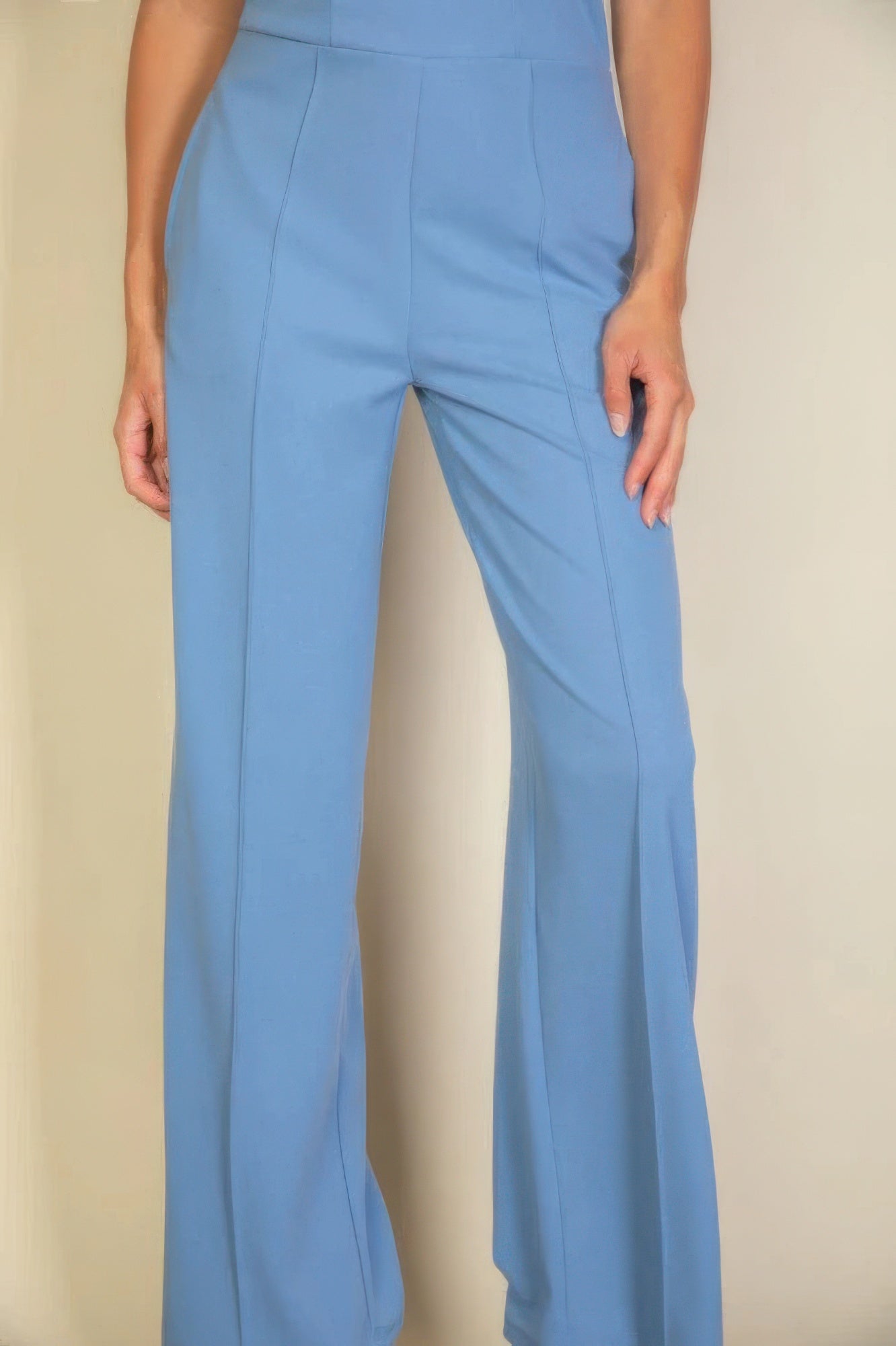 Notched neck cami jumpsuit JoySkyBoutique