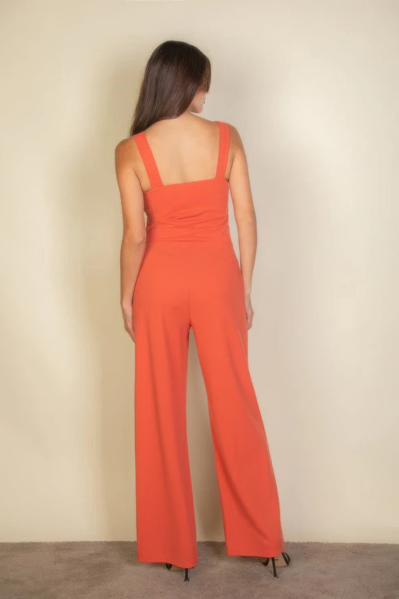 Notched neck cami jumpsuit JoySkyBoutique