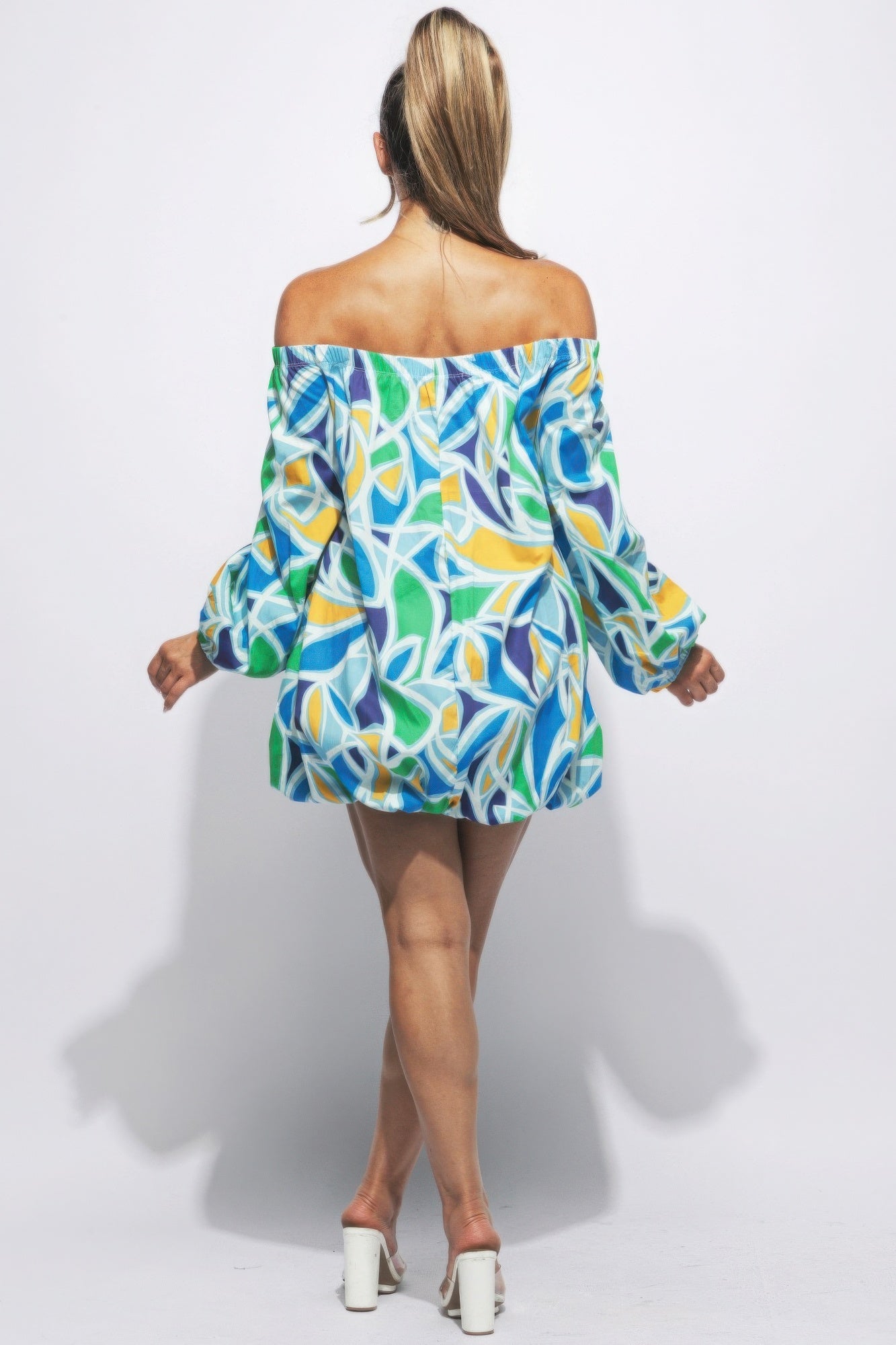 Off Shoulder Bubble Dress JoySkyBoutique