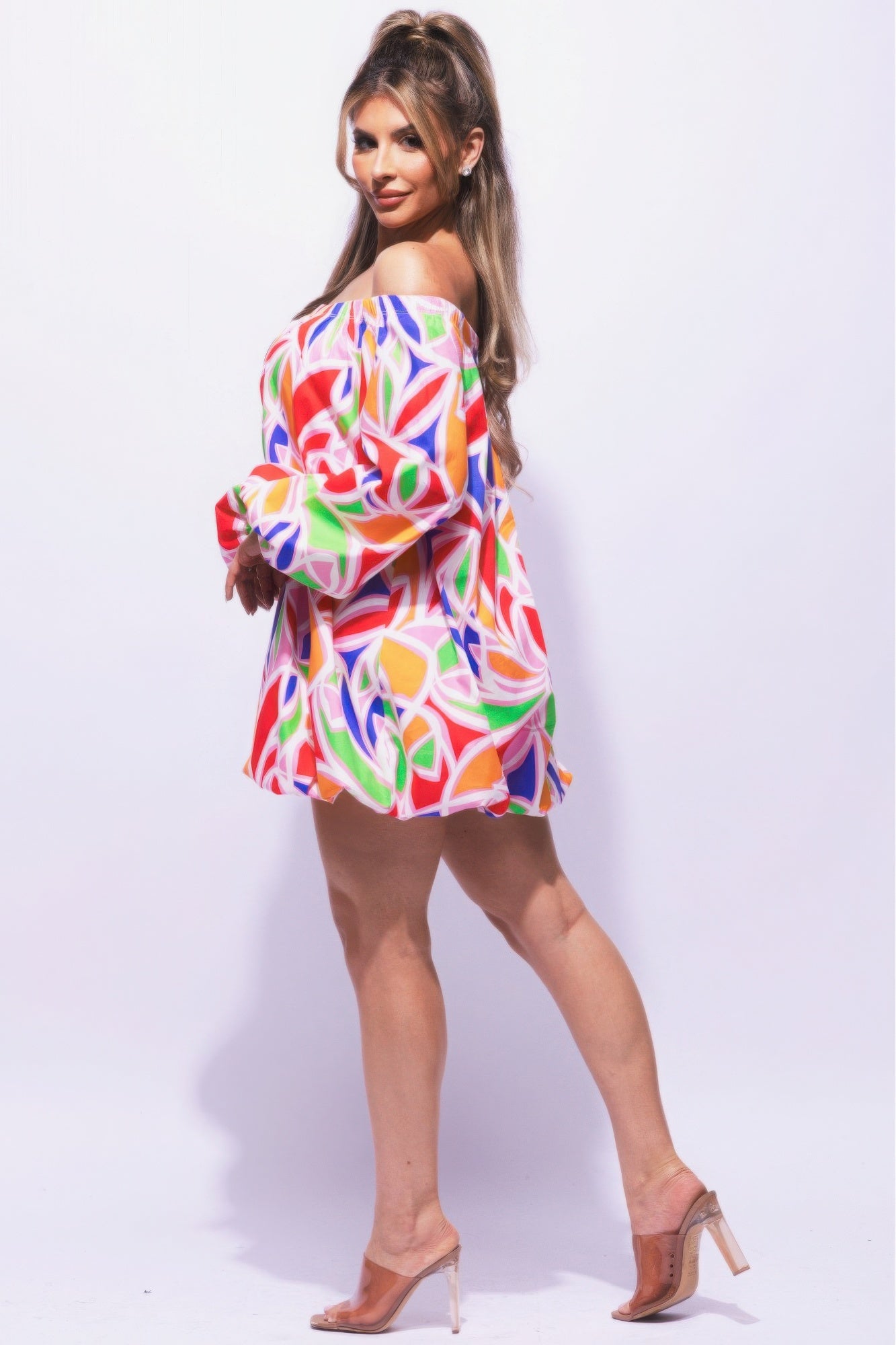 Off Shoulder Bubble Dress JoySkyBoutique