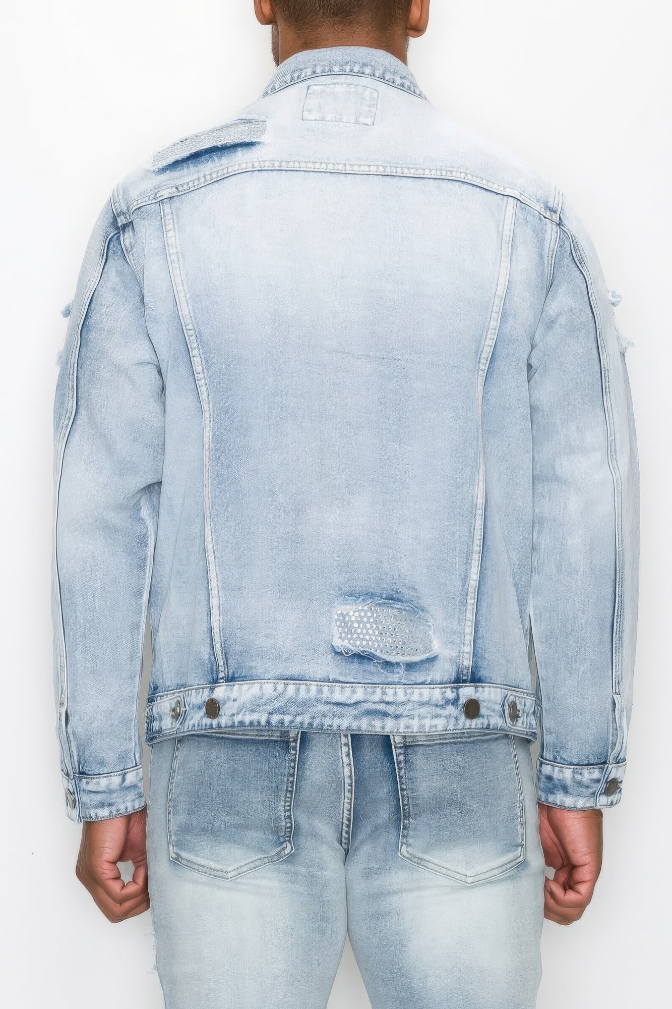 Diamond Denim Jacket JoySkyBoutique