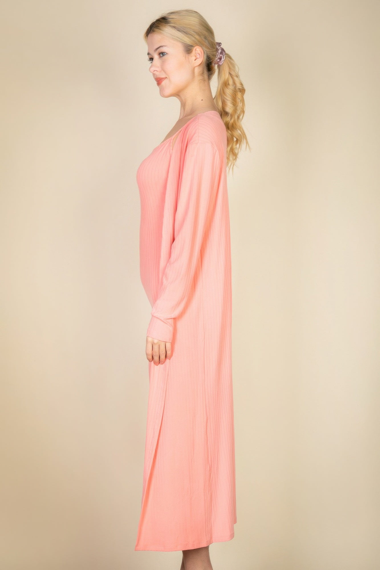 Ribbed Cardigan & Cami Midi Bodycon Dress JoySkyBoutique