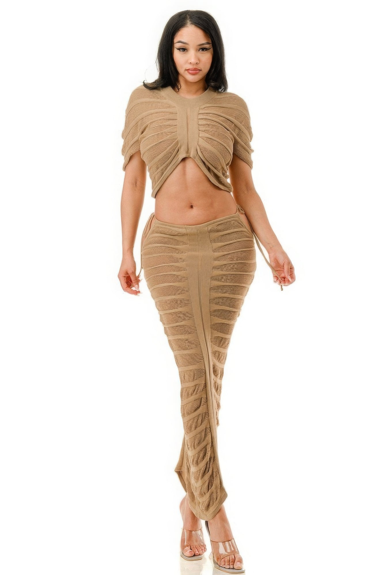 Sheer Skirt Set JoySkyBoutique