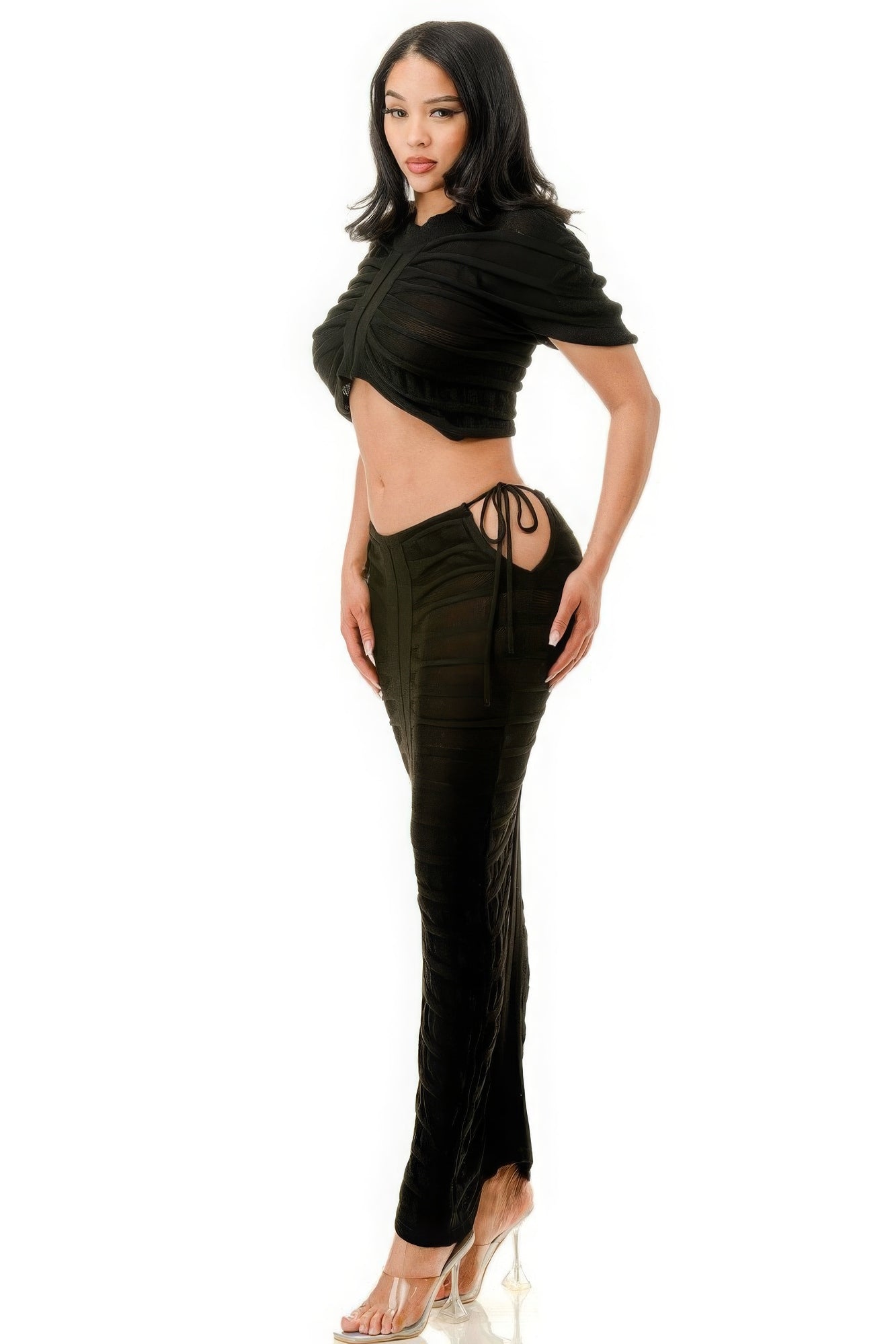 Sheer Skirt Set JoySkyBoutique