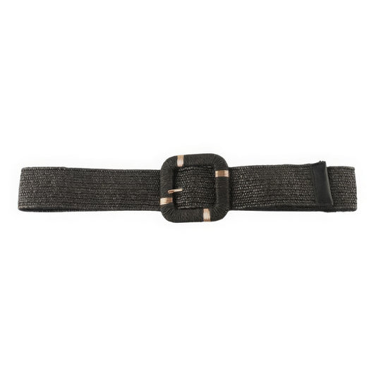 Straw Buckle Elastic Belt JoySkyBoutique