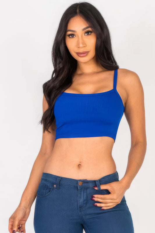 Ribbed Knit Cami Crop Top JoySkyBoutique