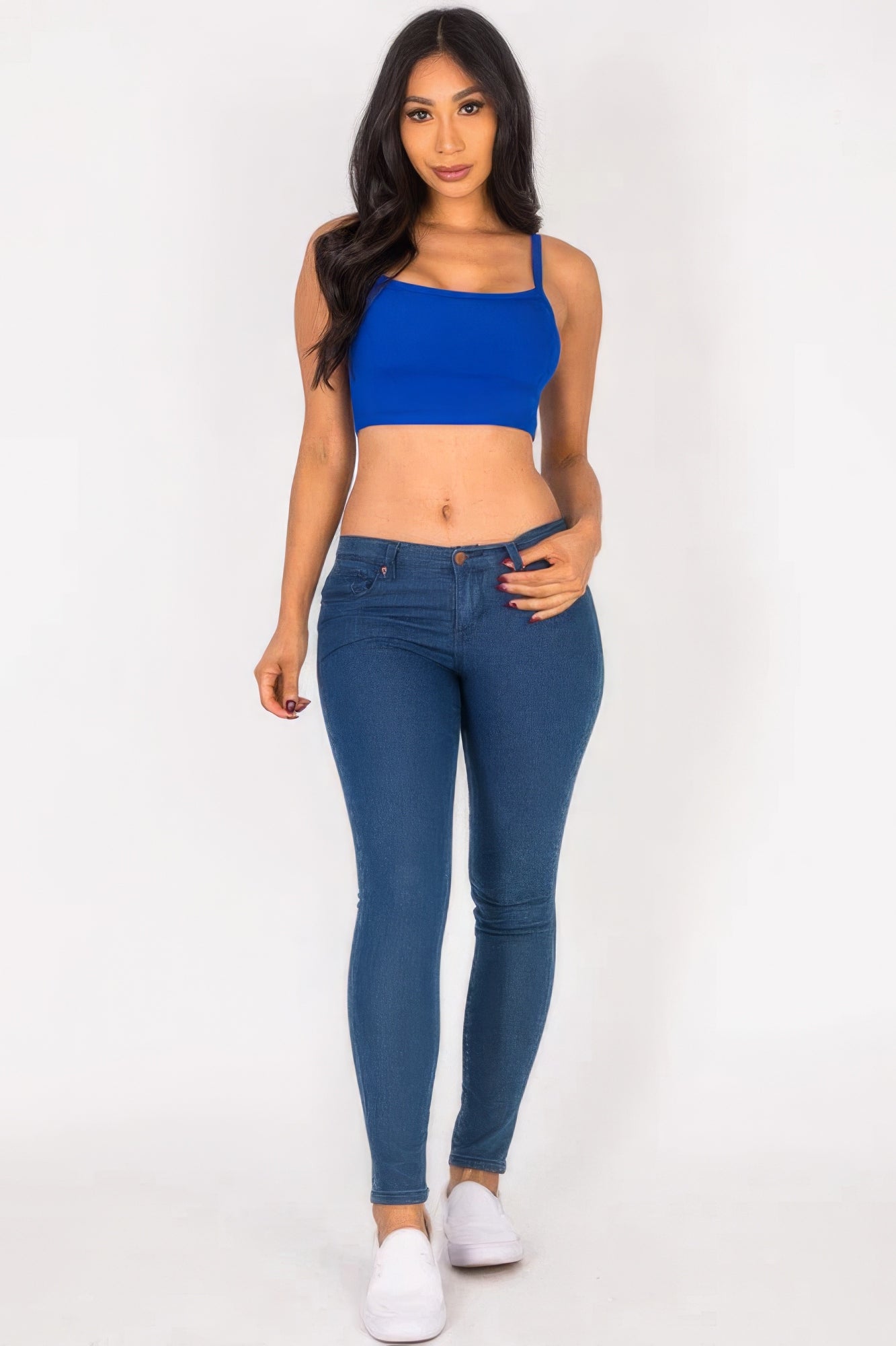 Ribbed Knit Cami Crop Top JoySkyBoutique