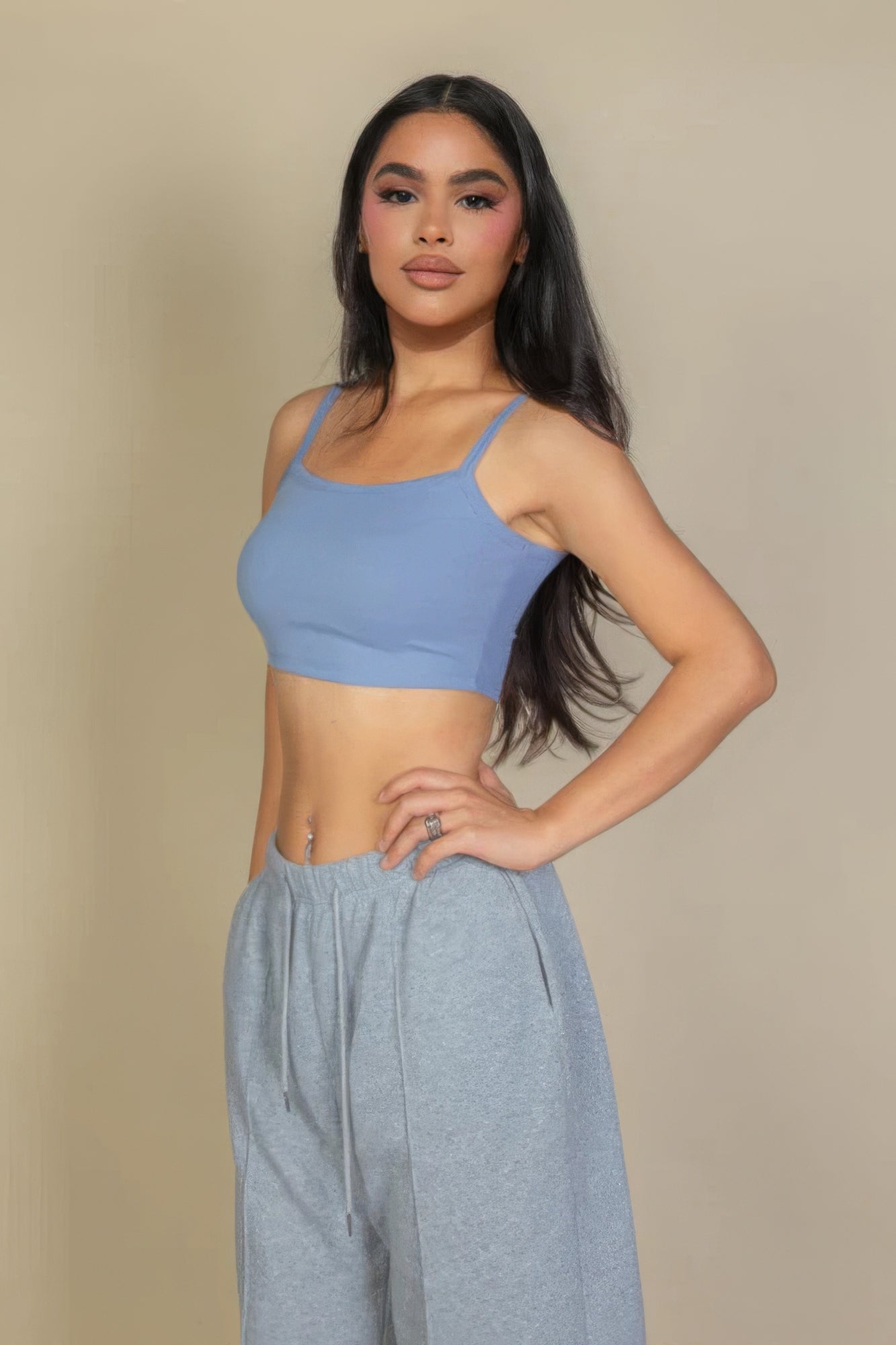 Ribbed Knit Cami Crop Top JoySkyBoutique