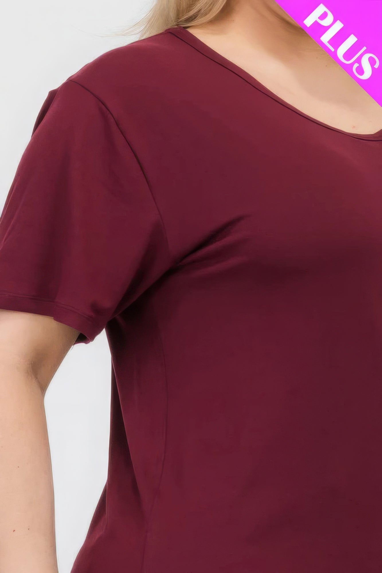 Plus Size Basic Short Sleeve T-shirt JoySkyBoutique