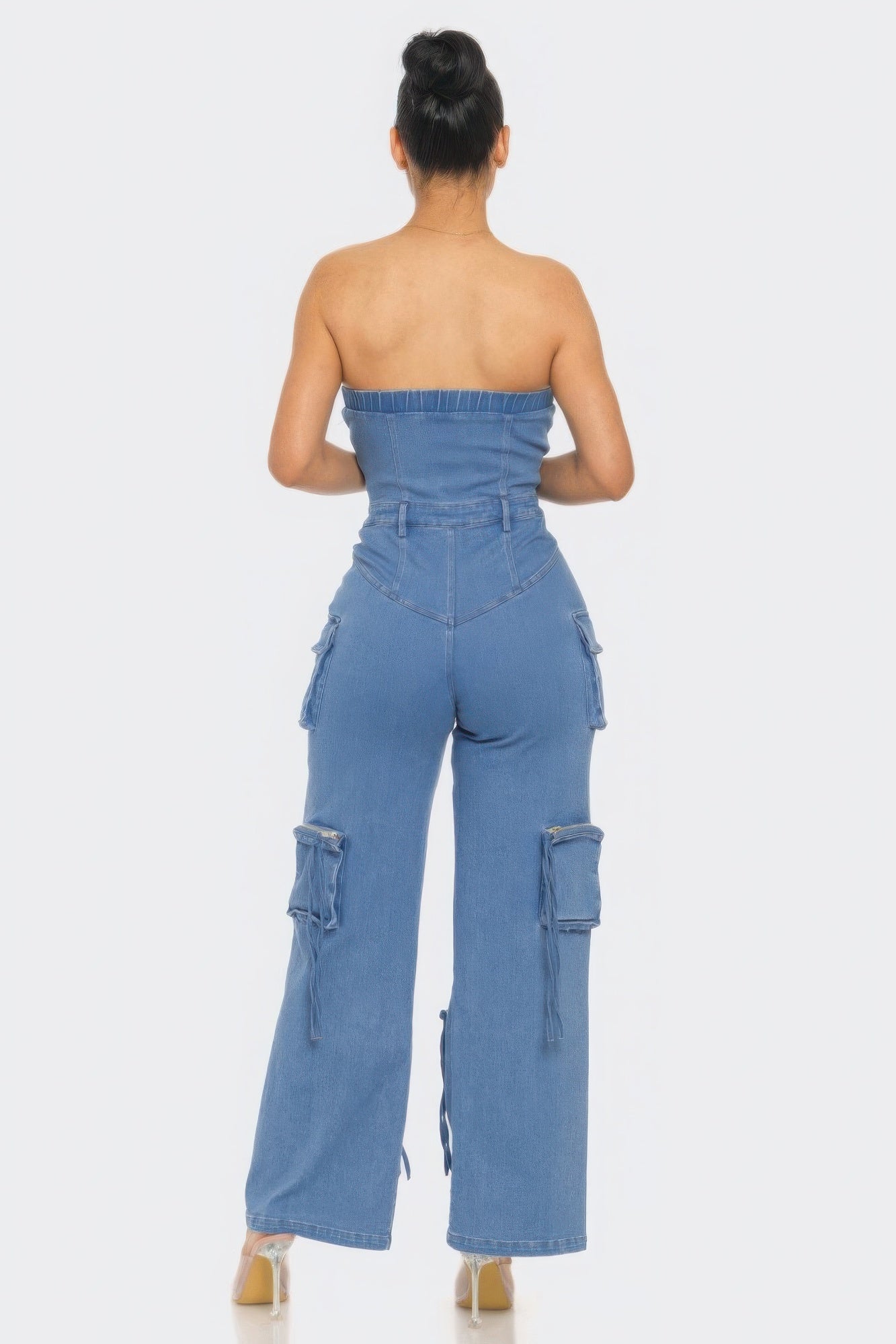 Stretch Denim Jumpsuit JoySkyBoutique