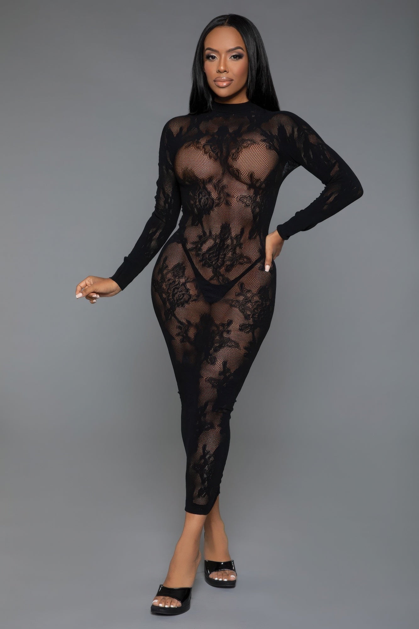 Long Sleeve Innocent Touch Laced Dress JoySkyBoutique