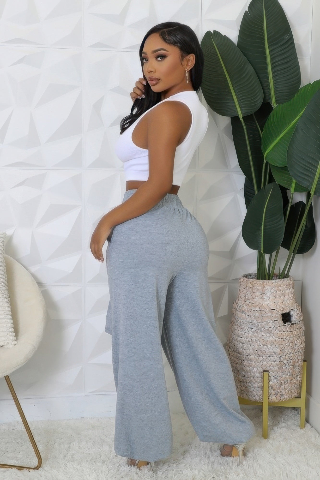 High-waisted Stretch Pants JoySkyBoutique