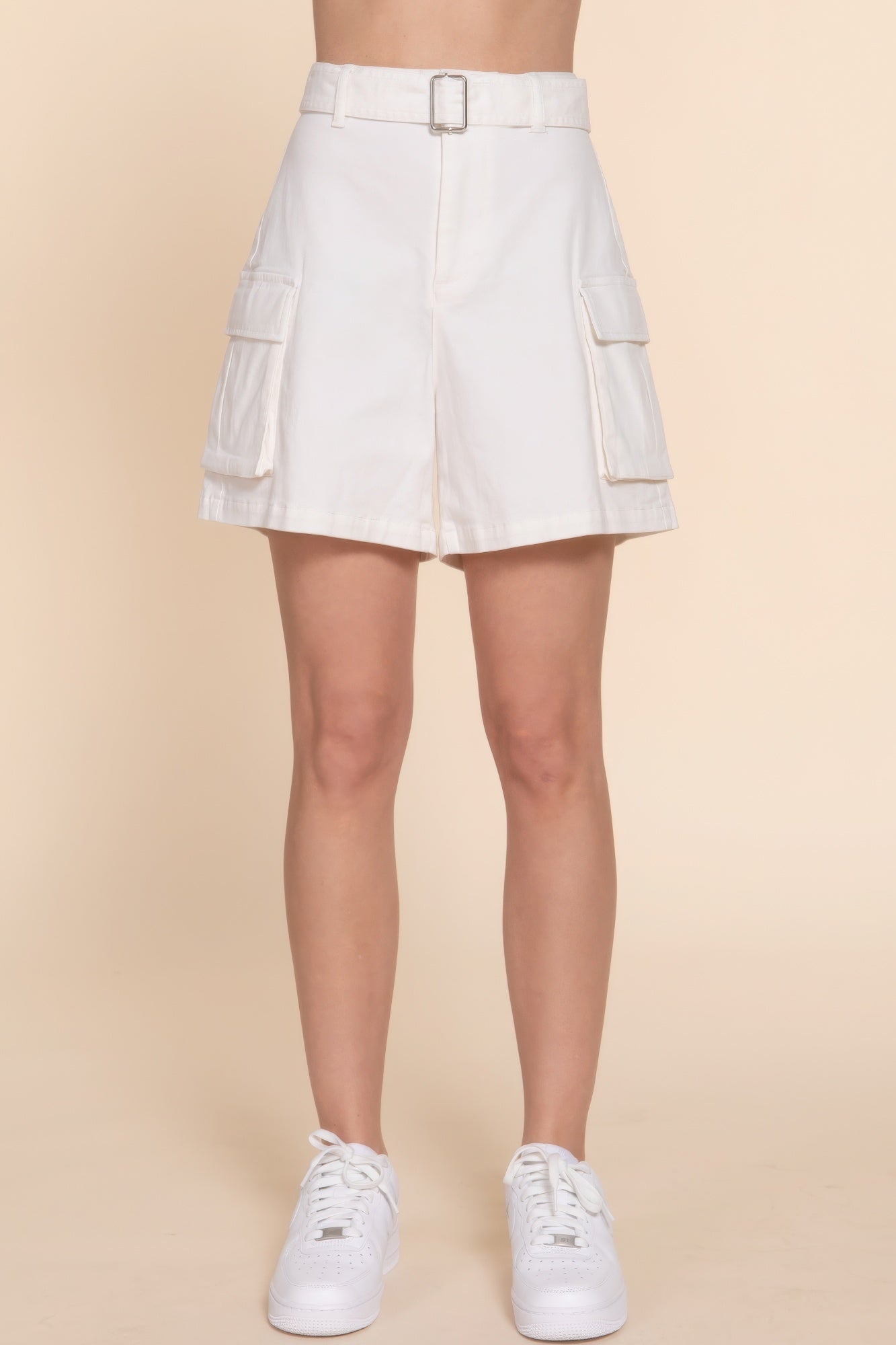 Belted Cargo Shorts JoySkyBoutique