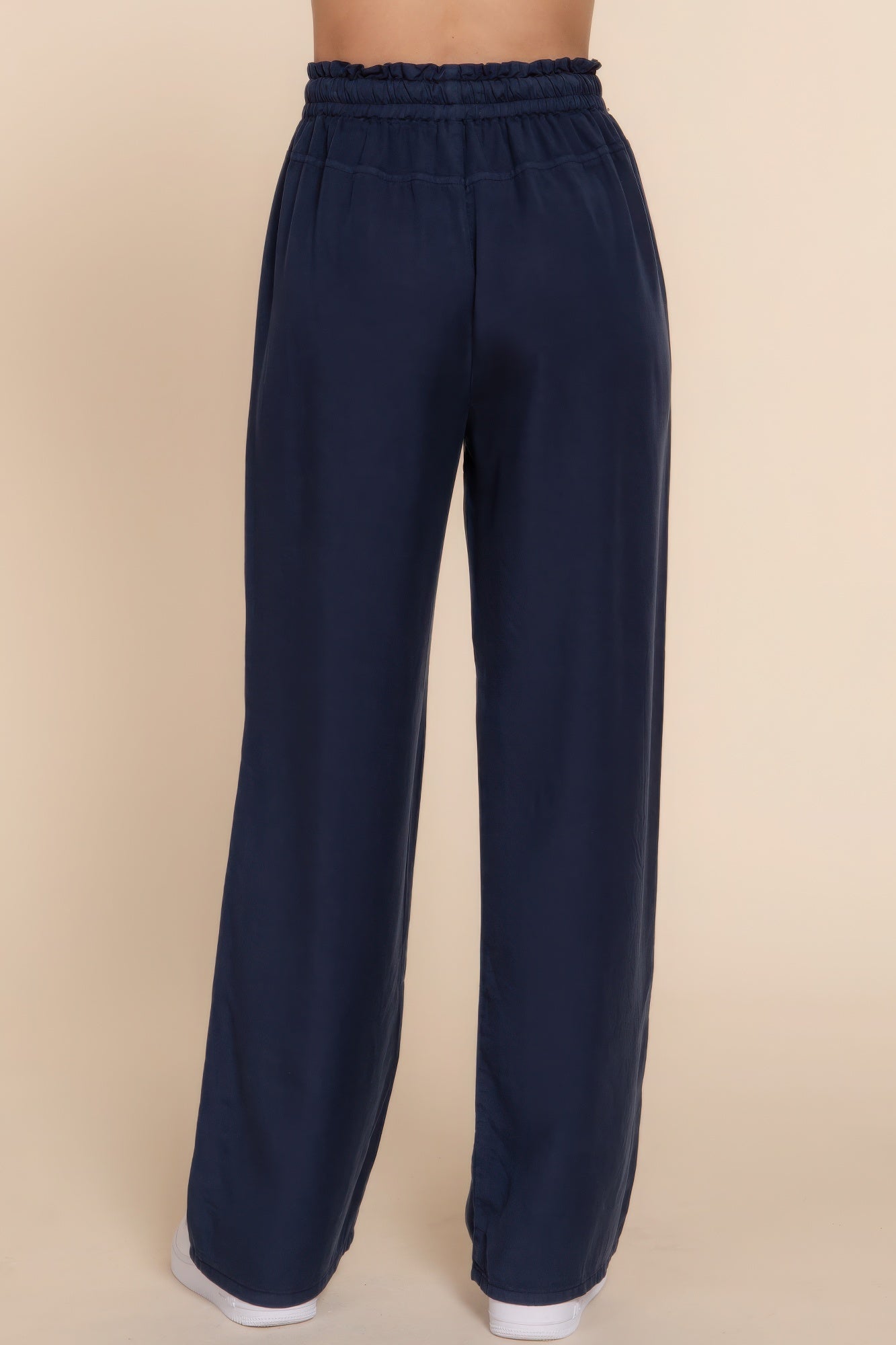 Elastic Waist Tencel Long Pants JoySkyBoutique