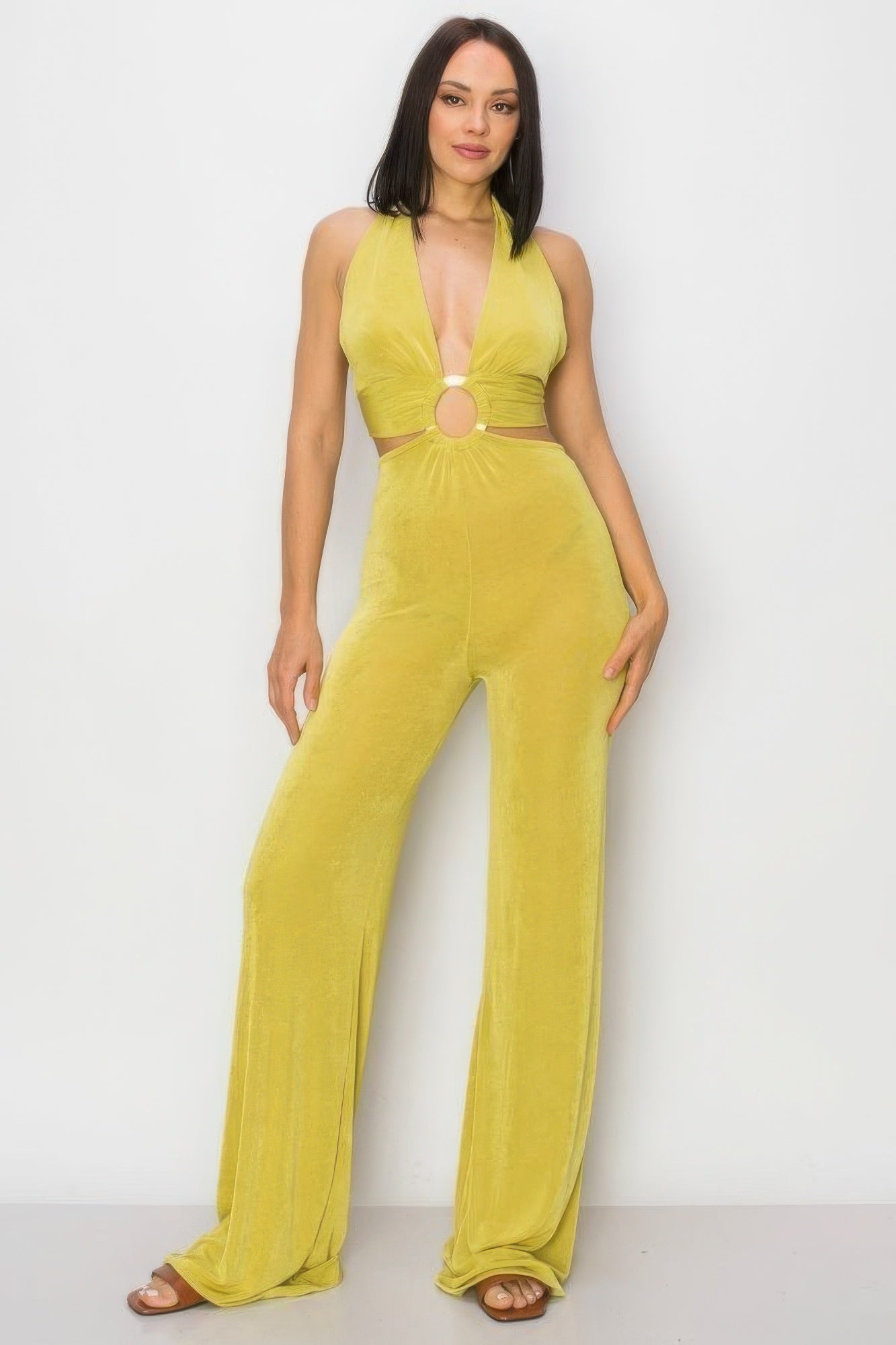 Olid Slinky Wide Legs Jumpsuit JoySkyBoutique