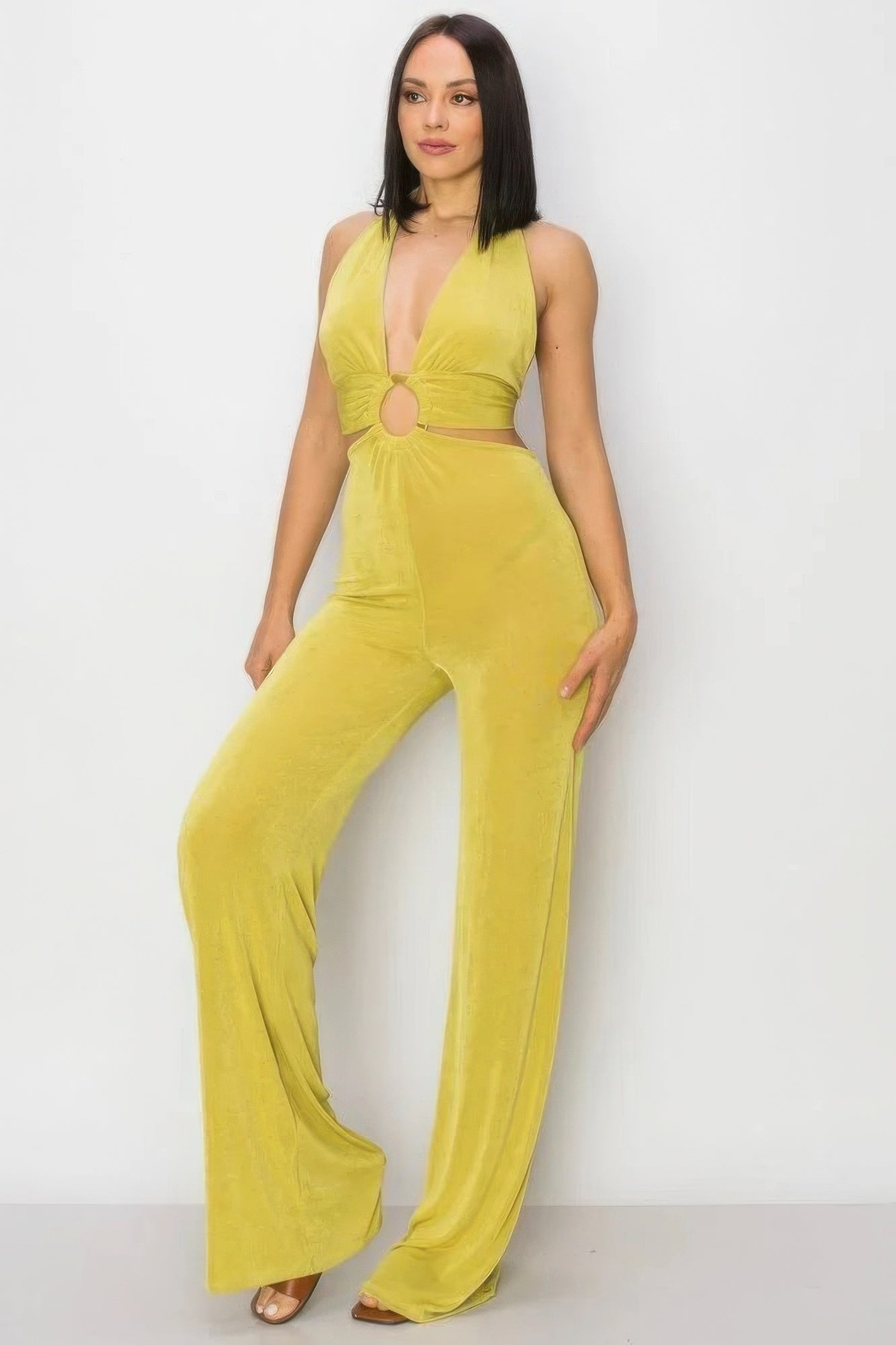 Olid Slinky Wide Legs Jumpsuit JoySkyBoutique