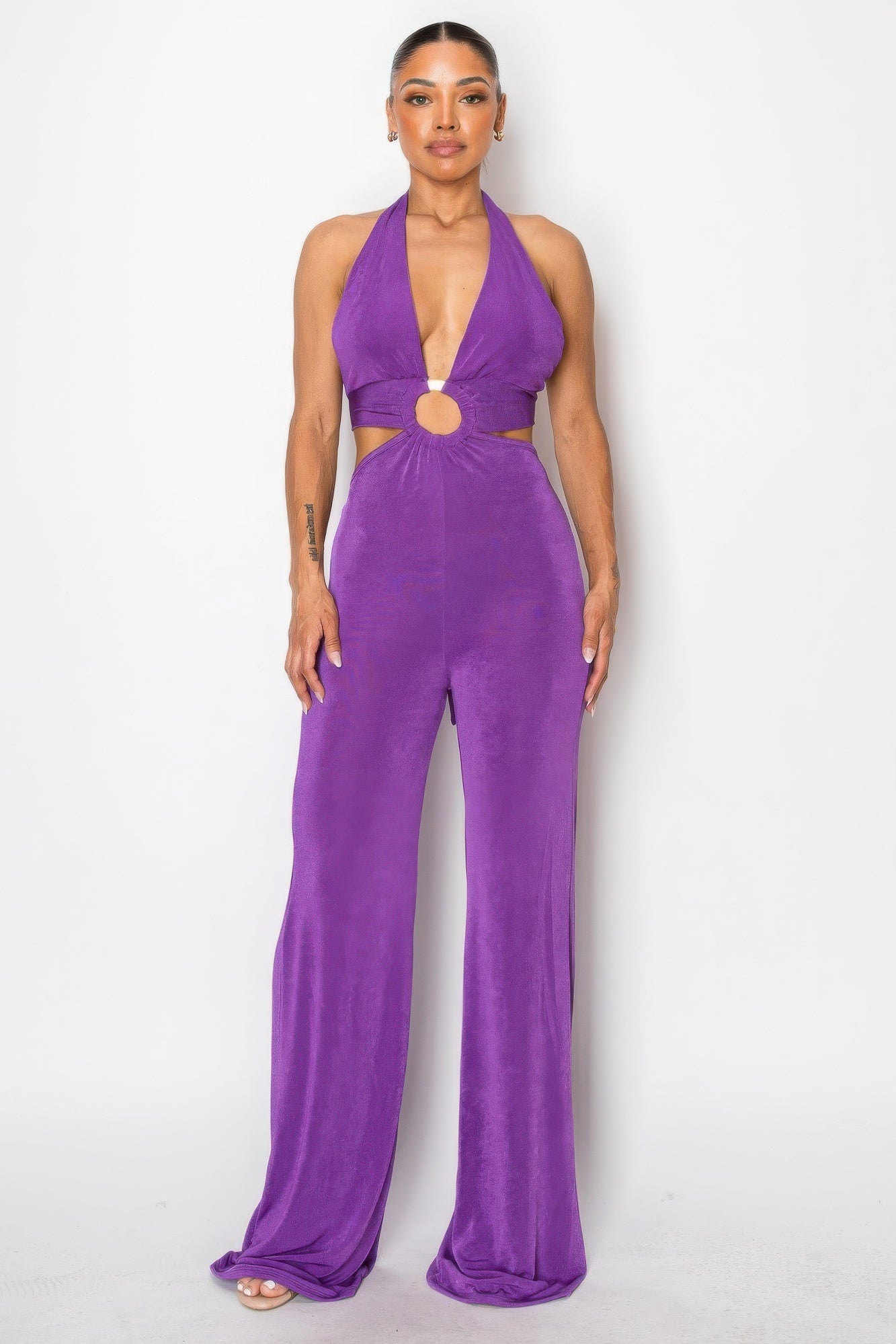 Olid Slinky Wide Legs Jumpsuit JoySkyBoutique