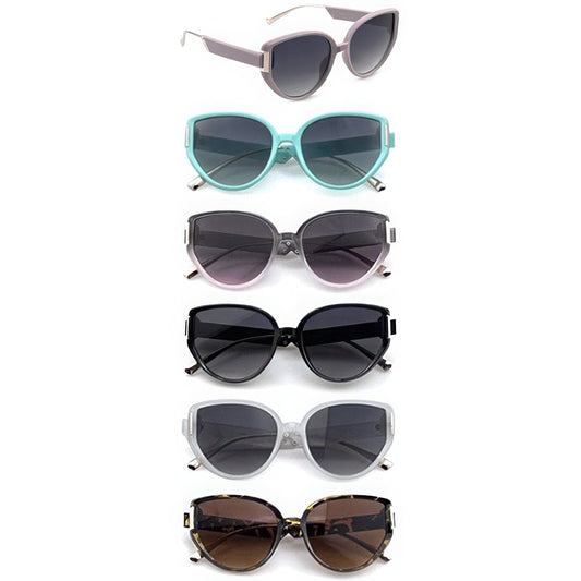 Round cat eye sunglasses JoySkyBoutique
