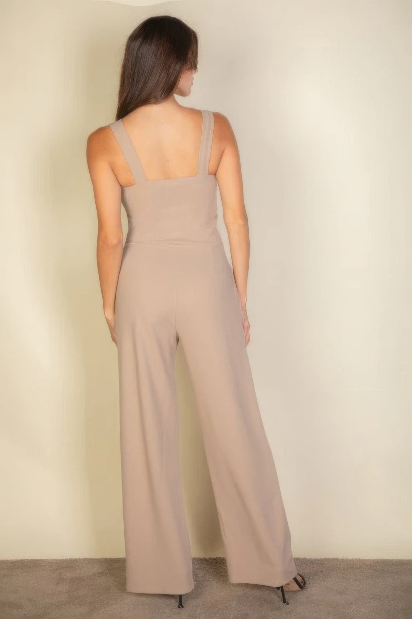 Notched neck cami jumpsuit JoySkyBoutique