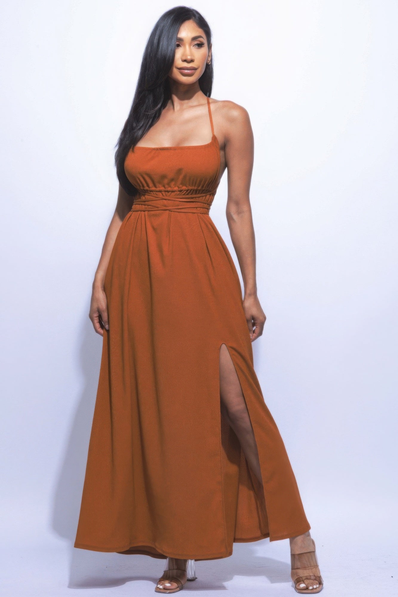 Side Slit Maxi Dress JoySkyBoutique