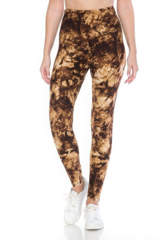 Yoga Wide Band Buttery Soft Print Leggings JoySkyBoutique